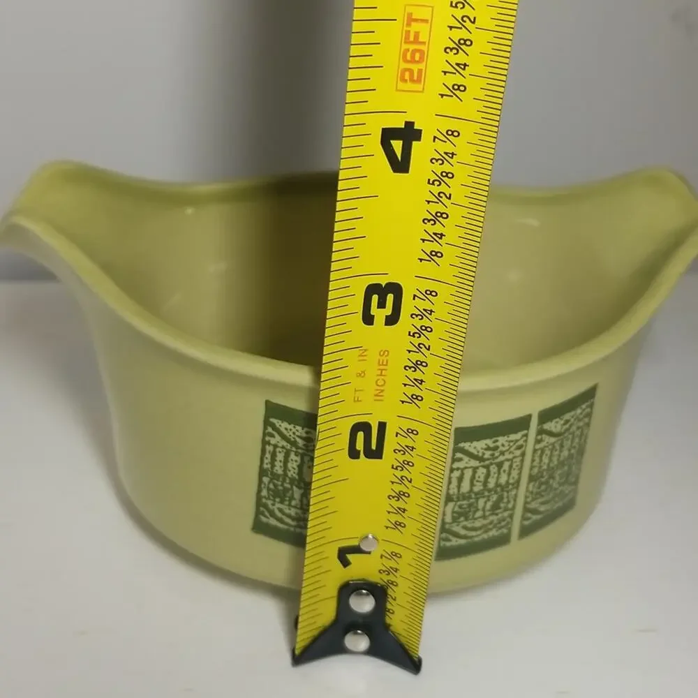 Vintage Green Gravy Boat